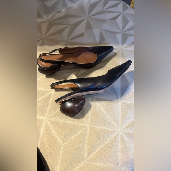 Rejina Pyo Black Slingback Heels size 37 - Picture 4 of 7
